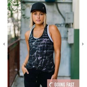 NWT - Zyia - Black Reflective Havana Tank - XXXL